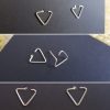 Open triangle earrings