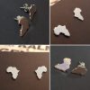Africa shaped earrings