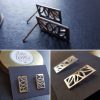 Silver Cut Out Pattern Earrings